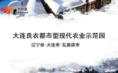 大連良農都市型現代農業示范園 網絡科技驅動現代農業技術開發